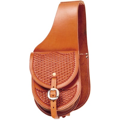 (image for) Small Size Natural Leather Western Saddlebags